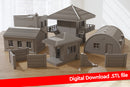 Avant-poste militaire d'Europe de l'Est (ensemble) - Téléchargement numérique (fichiers STL) pour impression 3D