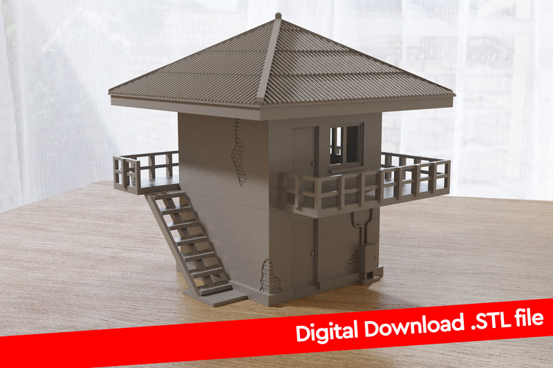 Wachturm - Zona Alfa Military Outpost - Digitaler Download. STL-Dateien für den 3D-Druck