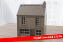 Normandy Commercial Row House T1 - Digital Download .STL Files for 3D Printing