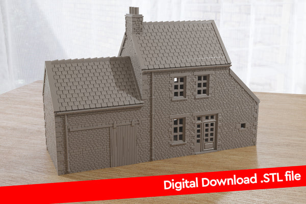 Französisches Bauernhaus - Digitaler Download. STL-Dateien für den 3D-Druck