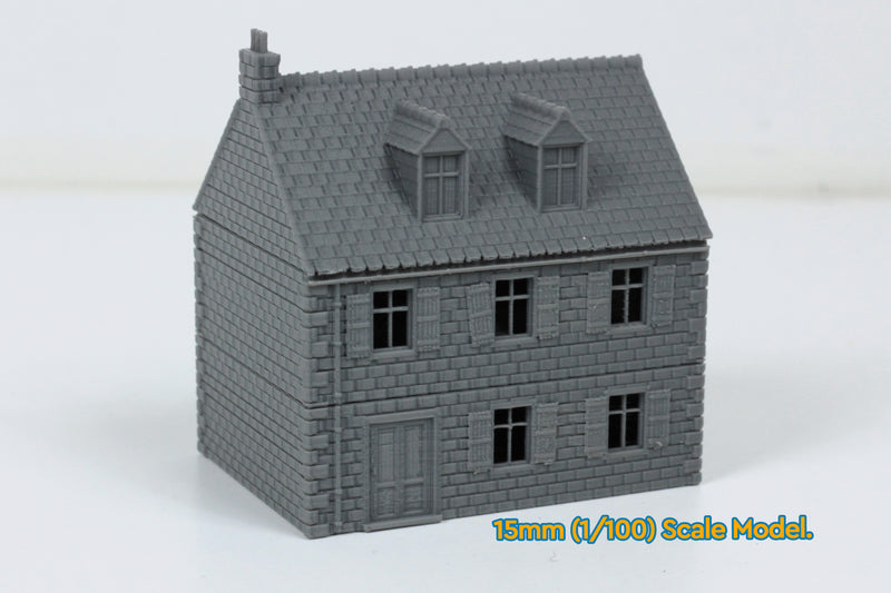 Normandy Village House Double Storey Type 3 - Digital Download .STL File for 3D Printing