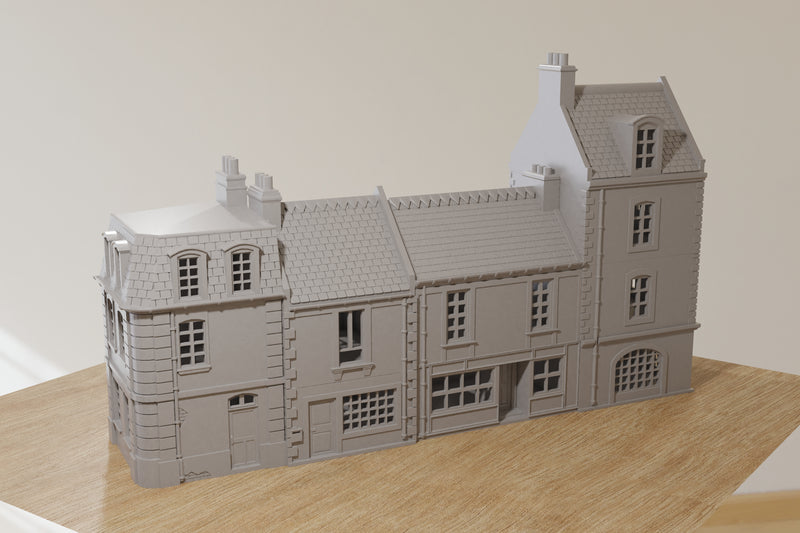 Normandy Commercial Passage Set (4 Houses) - Digital Download .STL Files for 3D Printing