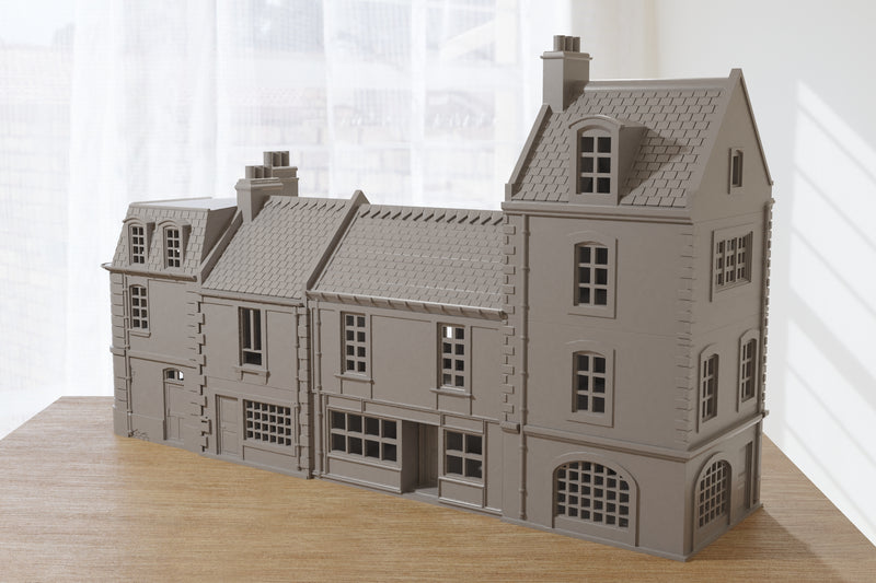 Normandy Commercial Passage Set (4 Houses) - Digital Download .STL Files for 3D Printing