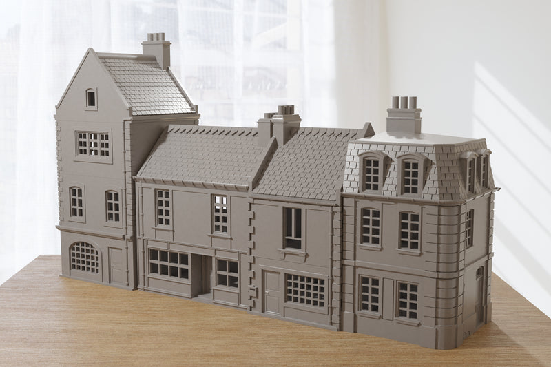 Normandy Commercial Passage Set (4 Houses) - Digital Download .STL Files for 3D Printing