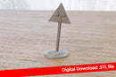 Chernobyl Radiation Sign - Digital Download .STL Files for 3D Resin Printing