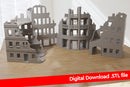 Stalingrad Ruined Set - Digital Download .STL Files for 3D Printing