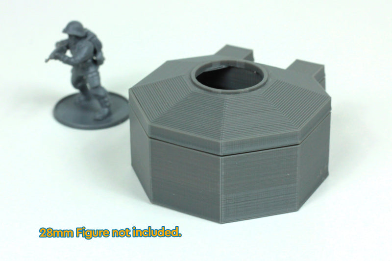 Pillbox Set Utah Beach - Tabletop Wargaming WW2 Terrain | 15mm 20mm 28mm Miniature 3D Printed Model | Bolt Action