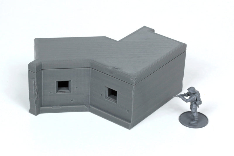 German Bunkers Set (7 Bunkers) Set no2 - Tabletop Wargaming WW2 Terrain - 15mm - 20mm - 28mm - Miniature 3D Printed Model