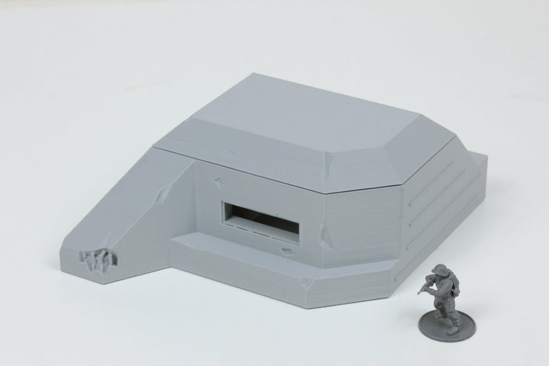 German Bunkers Set (7 Bunkers) Set no2 - Tabletop Wargaming WW2 Terrain - 15mm - 20mm - 28mm - Miniature 3D Printed Model