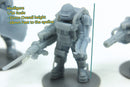 Exosuit Tactical Squad 28mm/32mm Five Minifigures - Modern Wargaming Miniature for Tabletop RPG