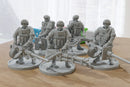 Heavy Guns Squad A - 28mm/32mm Modern Wargaming Miniature for Tabletop RPG