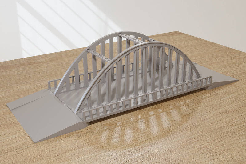 Steel Arch Bridge - Tabletop Wargaming WW2 Terrain Miniature | 15mm 20mm 28mm | 3D Printed Model