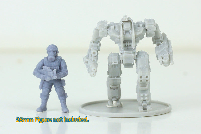 Power Mech GORYLA - 28mm Scale Miniature for Tabletop RPG Sci-Fi Wargames