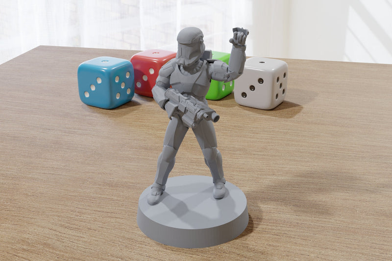 Elite Clone Troopers - Star Wars Legion 35mm Proxy Miniature for Tabletop RPG