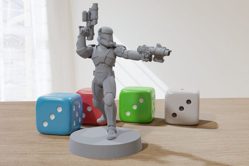Elite Clone Troopers - Star Wars Legion 35mm Proxy Miniature for Tabletop RPG