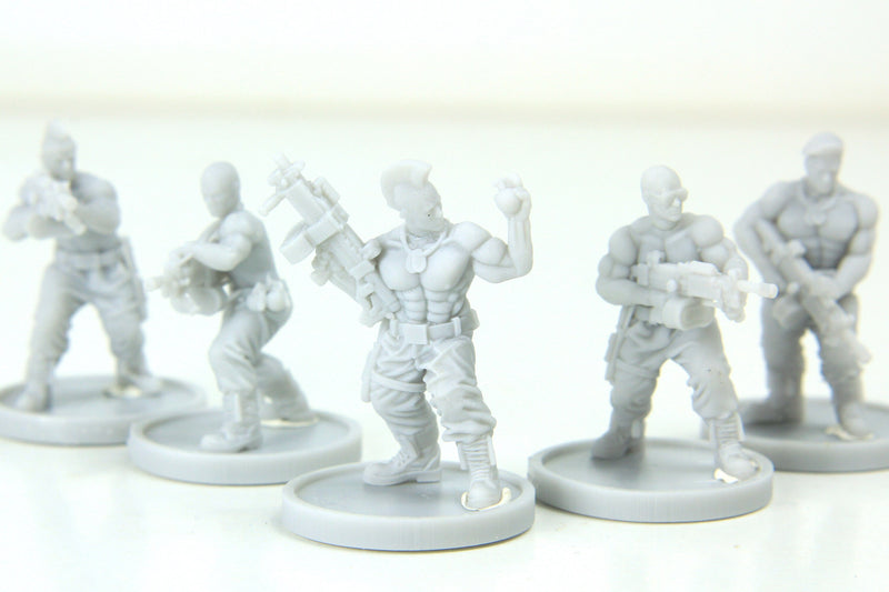 LMG Punks Squad 28mm/32mm Minifigures - Modern - Cyberpunk - Zona Alfa - Apocalyptic - Wargaming Miniature for Tabletop RPG