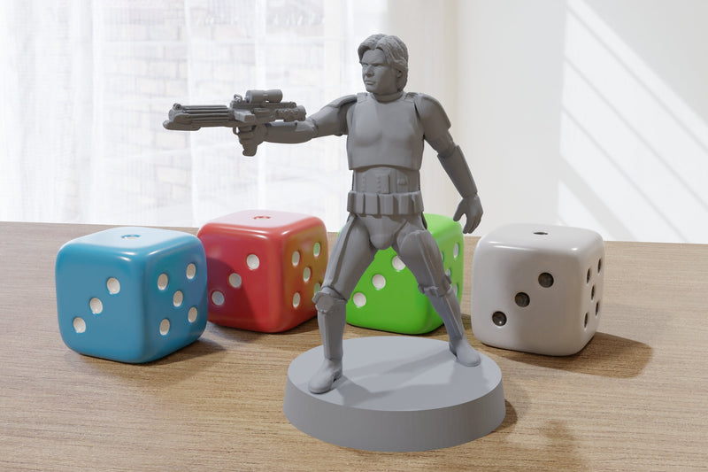 Han and Luke Stormtroopers - Star Wars Legion 35mm Proxy Miniature for Tabletop RPG