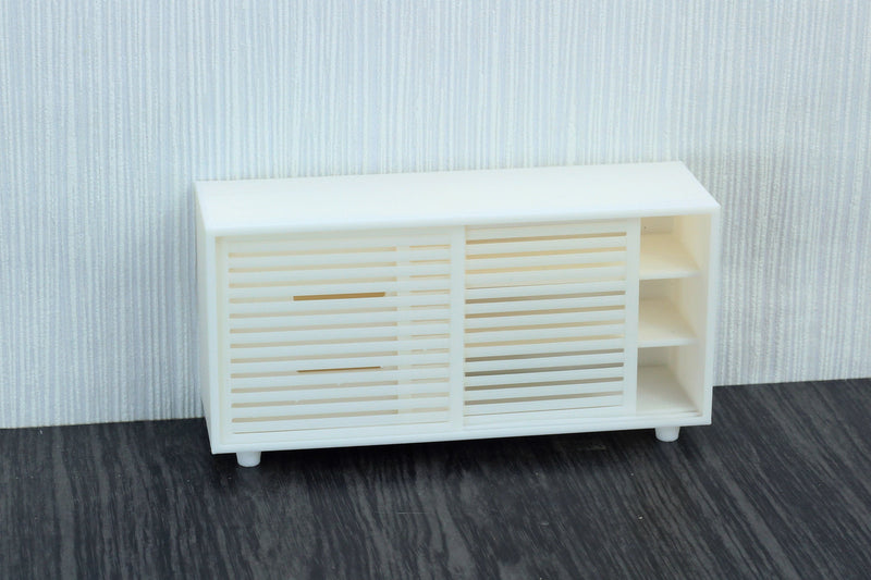 Hidden Gem - Sideboard with Drawers and Sliding Doors - Dollhouse Miniature 1:12 Miniature Dollhouse Furniture