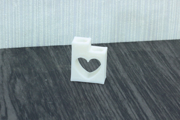 Heart Candle Stand - Dollhouse Miniature 1:12 Miniature Dollhouse Furniture