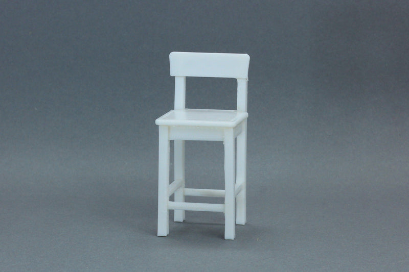 Kitchen Stool - Dollhouse Miniature 1:12 Miniature Dollhouse Furniture