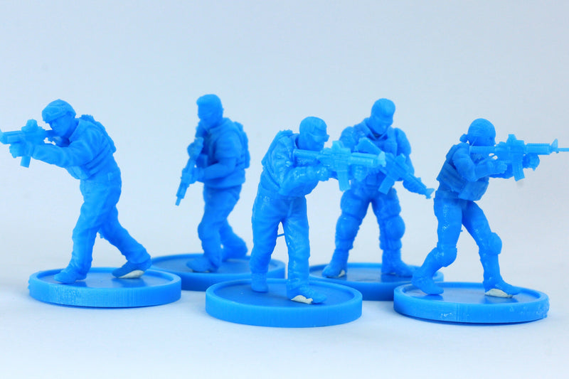 Special Task Force - Five - Modern Wargaming Miniatures for Tabletop RPG - 20mm / 28mm / 32mm Scale Minifigures