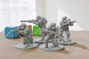 USMC Gasmask Survivors with Battle Damage - 20mm - 28mm - 32mm Scale Minifigures - Modern Wargaming Miniatures