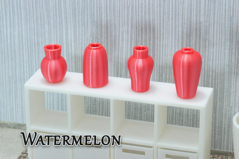 Set of Four Small Vases - Dollhouse Miniature 1:12 Miniature Dollhouse Furniture