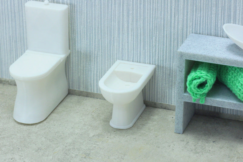 Bidet - Dollhouse Miniature 1:12 Miniature Dollhouse Furniture