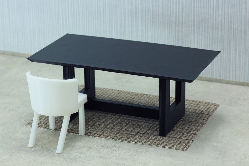 Cubik - Modern Dining Table - Dollhouse Miniature 1:12 Miniature Dollhouse Furniture