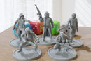 Bandit Male Stalkers - Post Apocalyptic Miniature for Zona Alfa - Fallout Wasteland - Tabletop 20mm / 28mm / 32mm Scale Minifigures