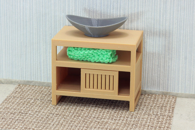 Modern Oval Sink - Dollhouse Miniature 1:12 Miniature Dollhouse Furniture