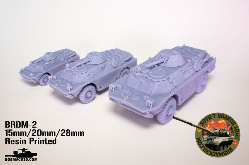 BRDM-2 amphibious armored scout car | 28mm / 20mm / 15mm Wargaming Vehicle Compatible with Team Yankee