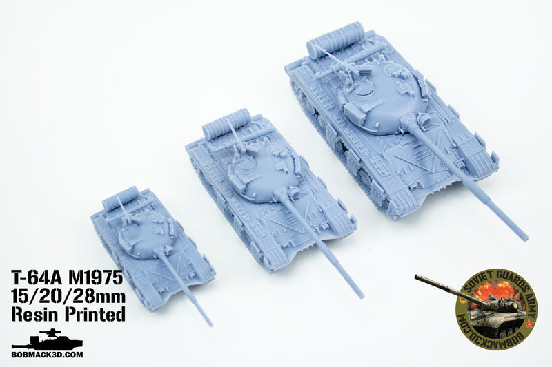 T-64 Main Battle Tank | 28mm / 20mm / 15mm Wargaming Vehicle Compatible with Team Yankee