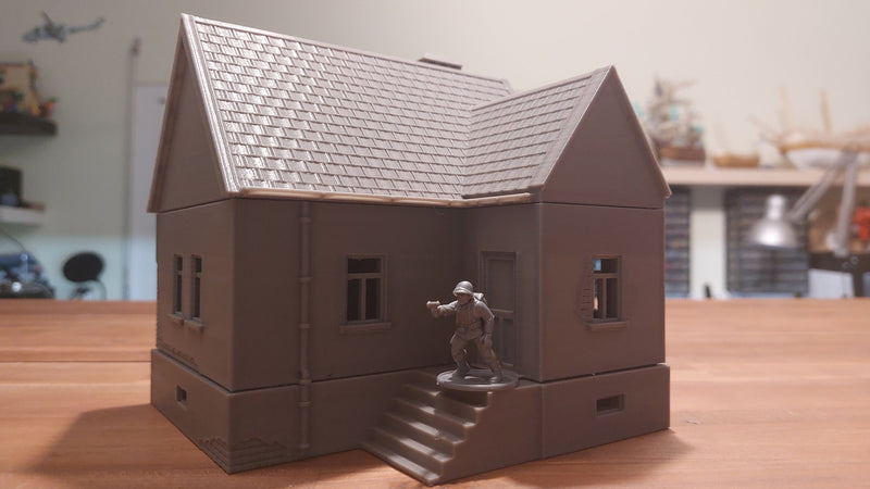 Polish Village House SS-T1 - Tabletop Wargaming WW2 Terrain | Miniature 3D Printed Model | Flames of War - Zona Alfa