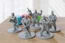 LMG Punks Squad 28mm/32mm Minifigures - Modern - Cyberpunk - Zona Alfa - Apocalyptic - Wargaming Miniature for Tabletop RPG
