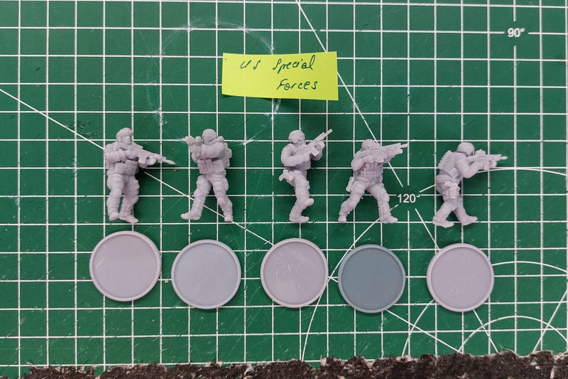 US Special Forces - Modern Wargaming Miniatures for Tabletop RPG - 28mm / 32mm Scale Minifigures