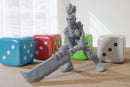 Big Sword Punk Female - 3D Printed RPG Minifigure - Cyberpunk / Sci-Fi - 28mm / 32mm Scale
