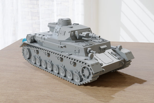 PZ.KPFW. IV F1 - WW2 German Tank - 3D Resin Printed 28mm / 20mm / 15mm Miniature Tabletop Wargaming Vehicle