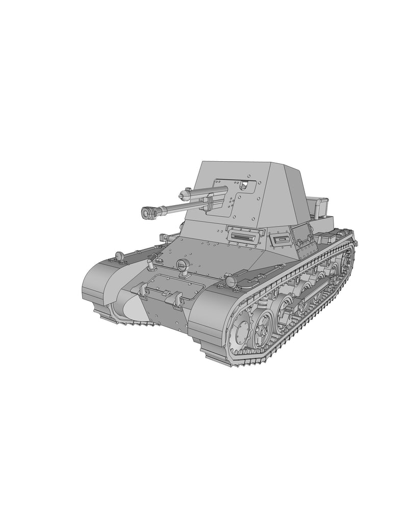 Panzerjäger I - WW2 German Tank - 3D Resin Printed 28mm / 20mm / 15mm Miniature Tabletop Wargaming Vehicle