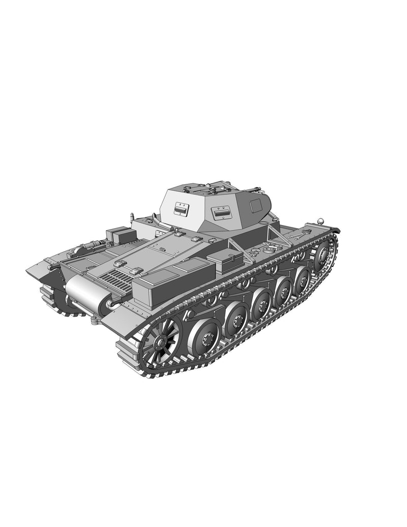 Pz.Kpfw-II-ausf-c-II - WW2 German Tank - 3D Resin Printed 28mm / 20mm / 15mm Miniature Tabletop Wargaming Vehicle