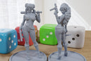 Wasteland Babes - 3D Printed Minifigures for Post Apocalyptic Miniature Tabletop Games like Zona Alfa - Fallout Wasteland