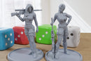 Wasteland Sniper Girls - 3D Printed Minifigures for Post Apocalyptic Miniature Tabletop Games like Zona Alfa - Fallout Wasteland