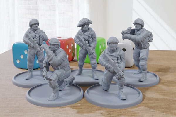 Israeli Defense Force - 3D Printed Minifigures - Modern Tabletop Wargaming Miniatures 28mm / 32mm Scale