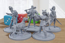 The Mystery Gang - 3D Printed Minifigures for Post Apocalyptic Miniature Tabletop Games like Zona Alfa - Fallout Wasteland