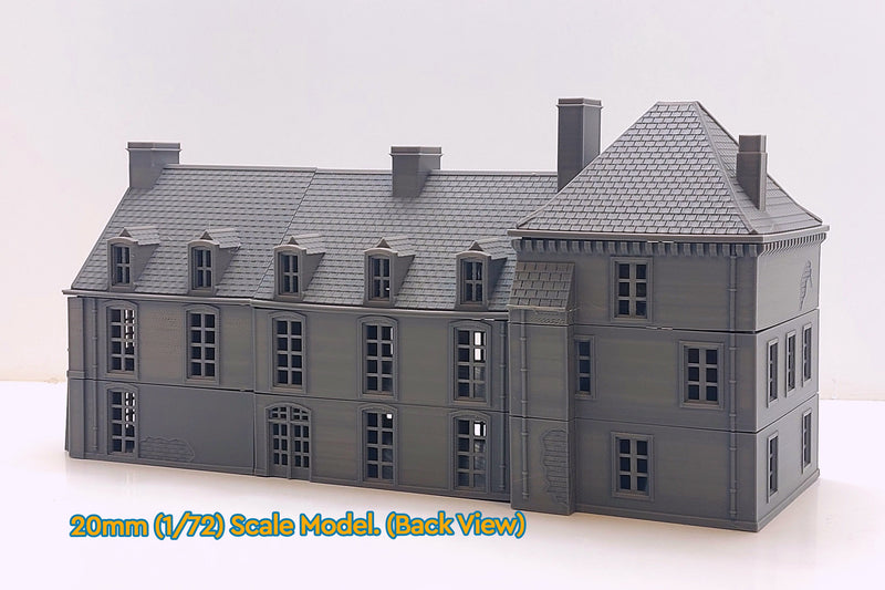 Chateau st Come Brevile - Tabletop Wargaming WW2 Terrain | Proxy 3D Printed Miniature for Bolt Action - Chain of Command - Flames of War