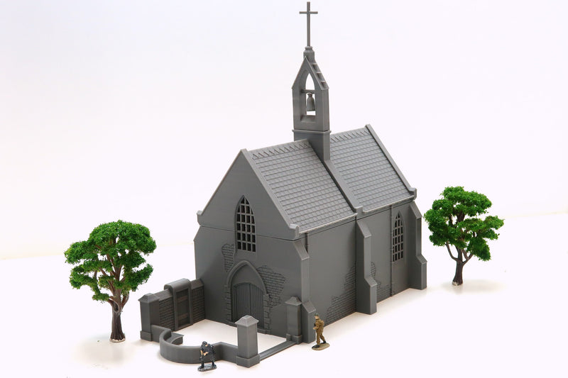 Chapelle Saint-Louis de Formigny - Tabletop Wargaming WW2 Terrain | Miniature 3D Printed Model | Flames of War - Zona Alfa - Bolt Action