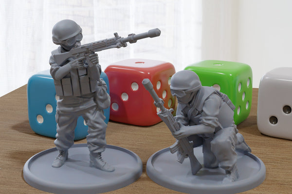 JSDF Grenadiers - 3D Printed Minifigures for Modern Tabletop Wargaming 28mm / 32mm Scale