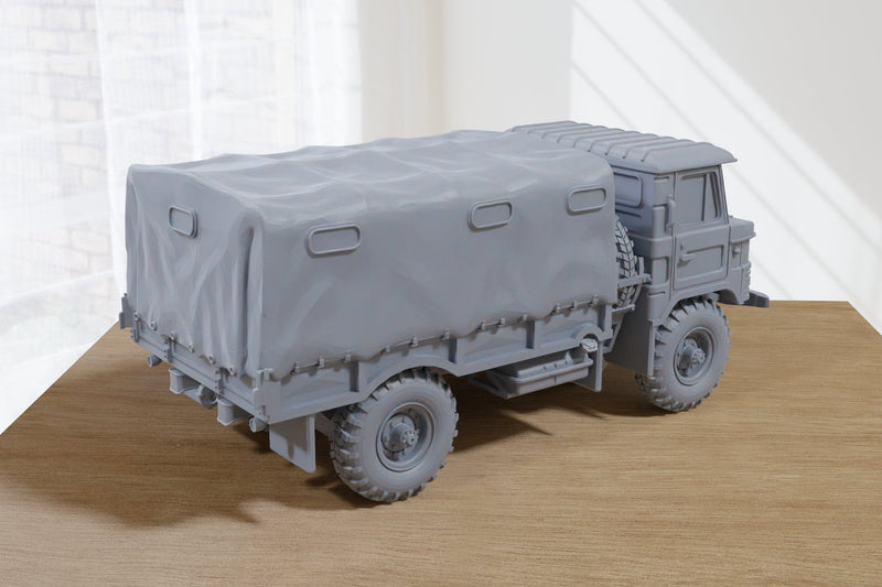 Gaz-66 Covered Back - 3D Resin Printed Modern Wargaming Vehicles - Miniatures for Tabletop Wargames - TTRPG