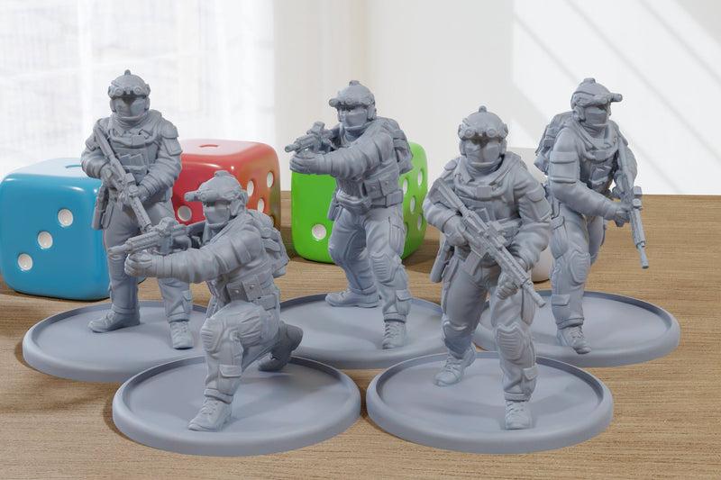 Shayetet Israeli Navy - Modern Wargaming Miniatures for Tabletop RPG - 28mm / 32mm Scale Minifigures