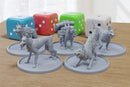 Dogs Gang - 3D Printed Minifigures for Zombie Post Apocalyptic Miniature Tabletop Games TTRPG